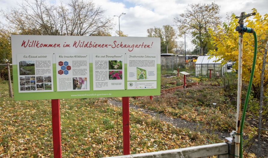 Schaugarten in Berlin-Treptow, Bau Kräuterspirale